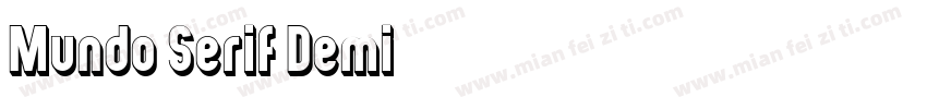 Mundo Serif Demi字体转换